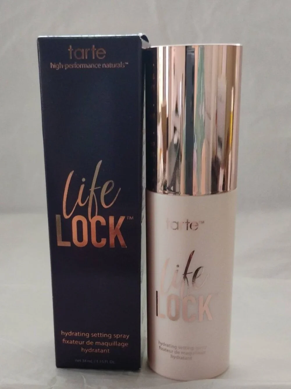 tarte Lifelock Hydrating Setting Spray Travel Size-NWT
